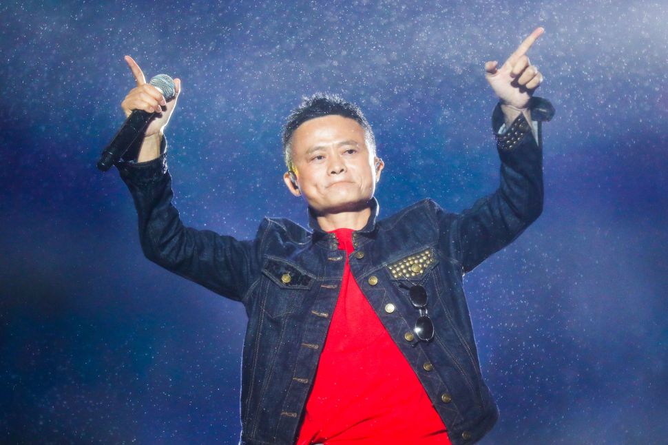 Jack Ma performing at a music festival in Hangzhou, China in October 2017.