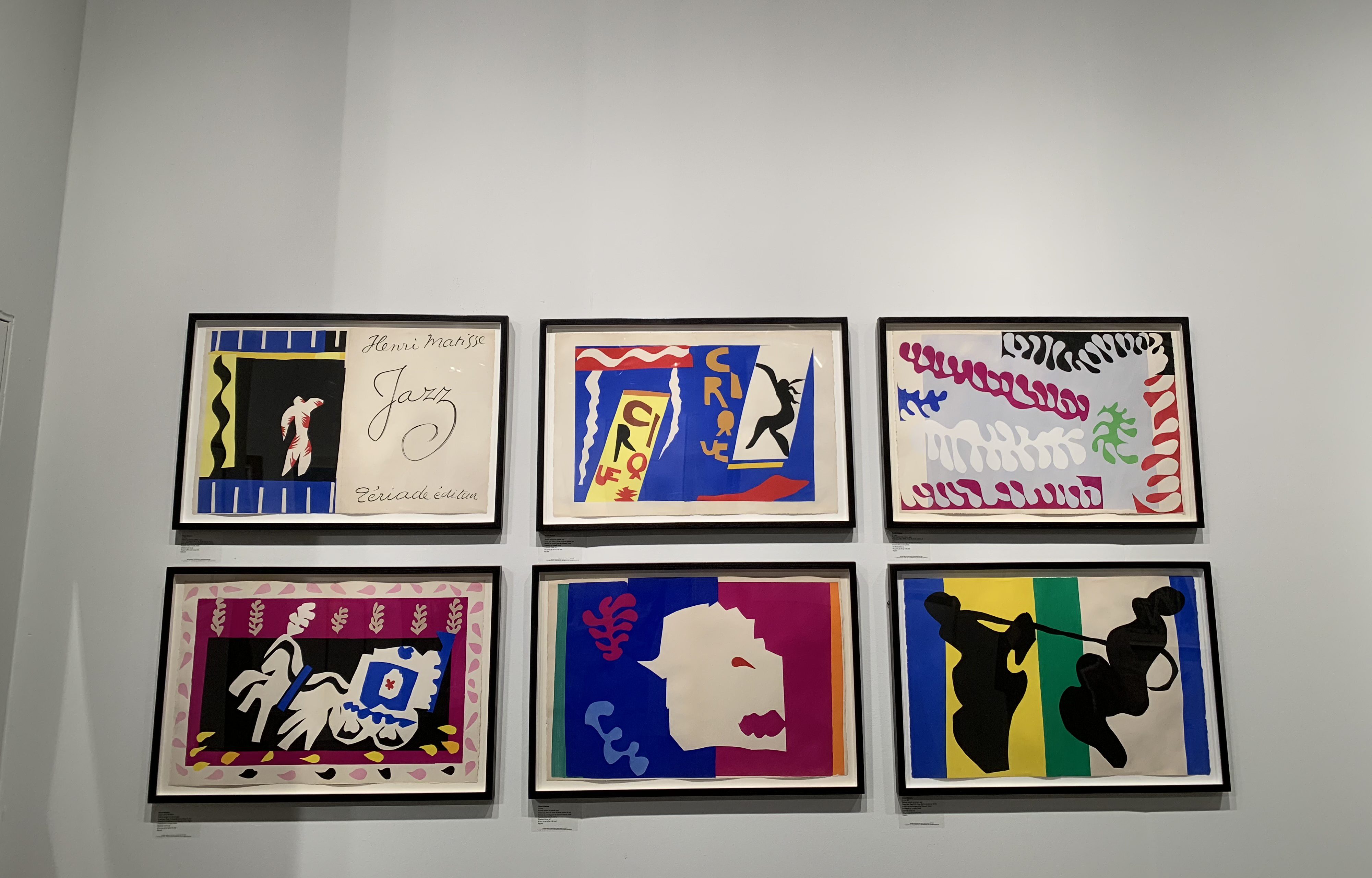 Henri Matisse’s cut-out series at the Sims Reed Gallery booth.