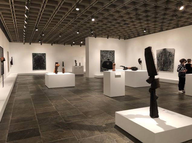 Installation shot of the exhibition 'Odyssey: Jack Whitten Sculpture, 1963–2017.'