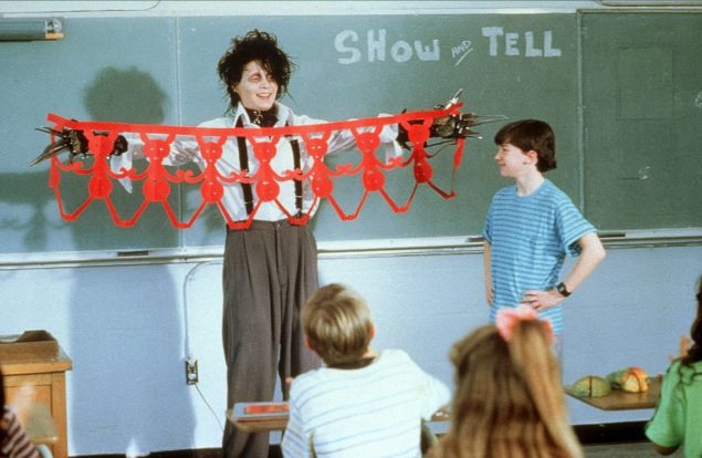 Johnny Depp in Edward Scissorhands.