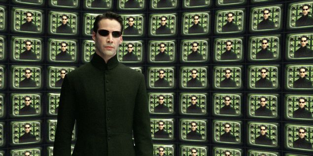 Keanu Reeves in The Matrix Reloaded.