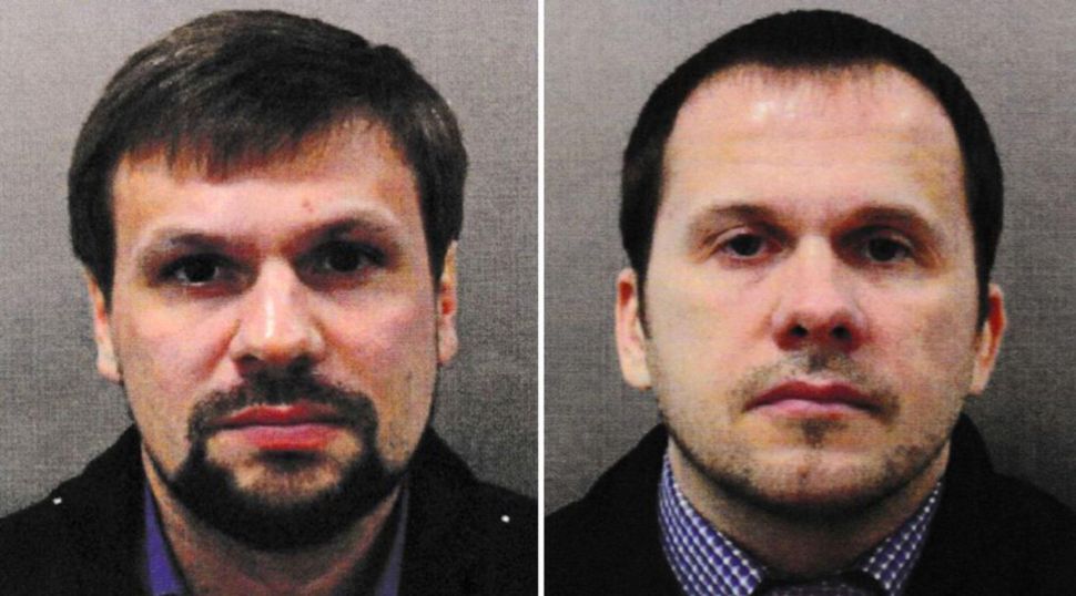 Russian spies Aleksandr Petrov and Ruslan Boshirov are wanted by British prosecutors in the attempted assassination of Sergei Skripal. “This was not a rogue operation," said Prime Minister Theresa May. "It was almost certainly approved outside the GRU at a senior level of the Russian state.”