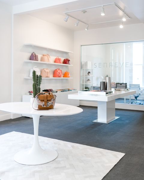 Senreve's first and only showroom, in San Francisco's Union Square.