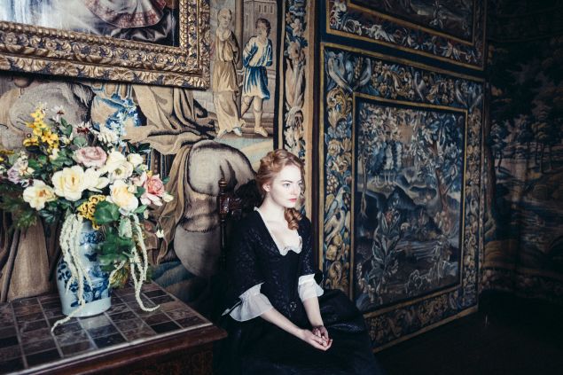 Emma Stone in The Favourite.