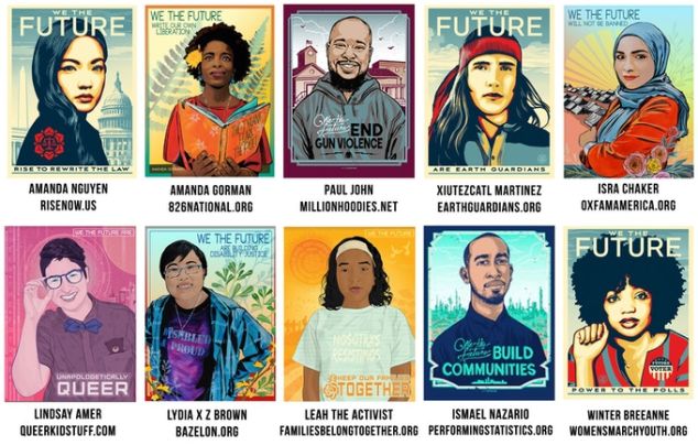 10 posters that will be distributed to 20,000 US classrooms by Amplifier.