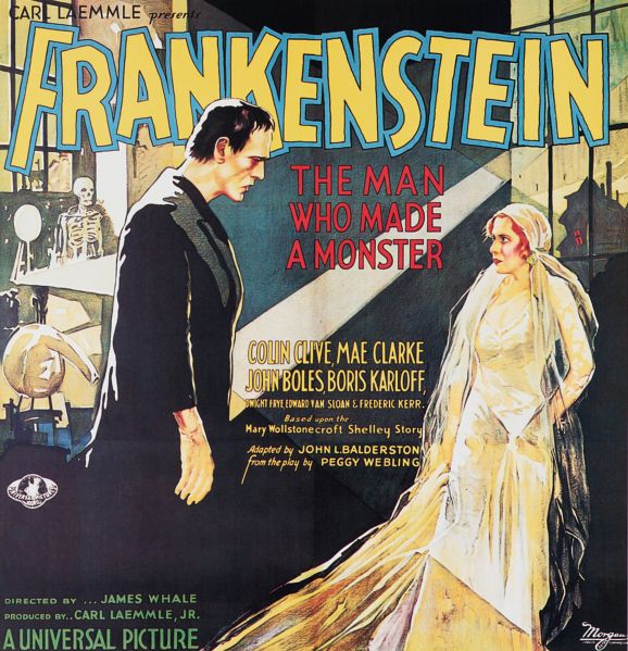 Carl Laemmle Presents Frankenstein: The Man Who Made a Monster, 1931 poster.