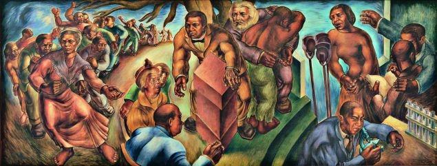 Charles White, Five Great American Negroes, 1939. Oil on canvas.