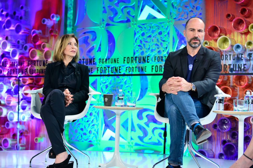 Uber CEO Dara Khosrowshahi and his mother Lili Khosrowshahi