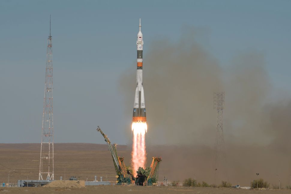 This Soyuz rocket was in the air for only 90 seconds before making an emergency landing.