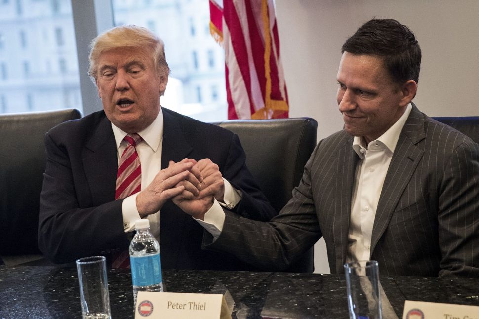 Peter Thiel and Donald Trump