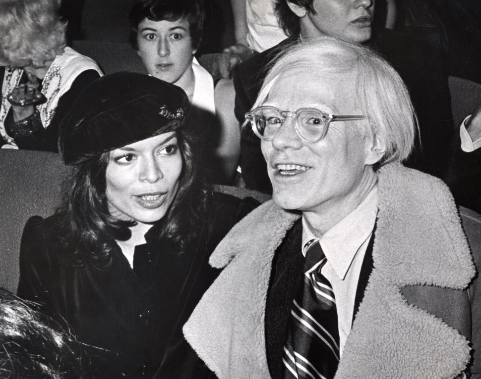 Bianca Jagger and Andy Warhol at Studio 54.