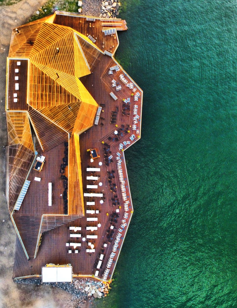 An aerial view of Löyly.