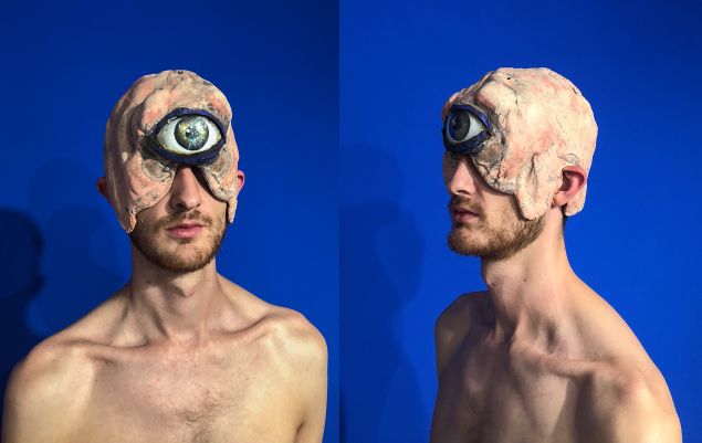 John Taylor Ward as Polyphemus, in process.