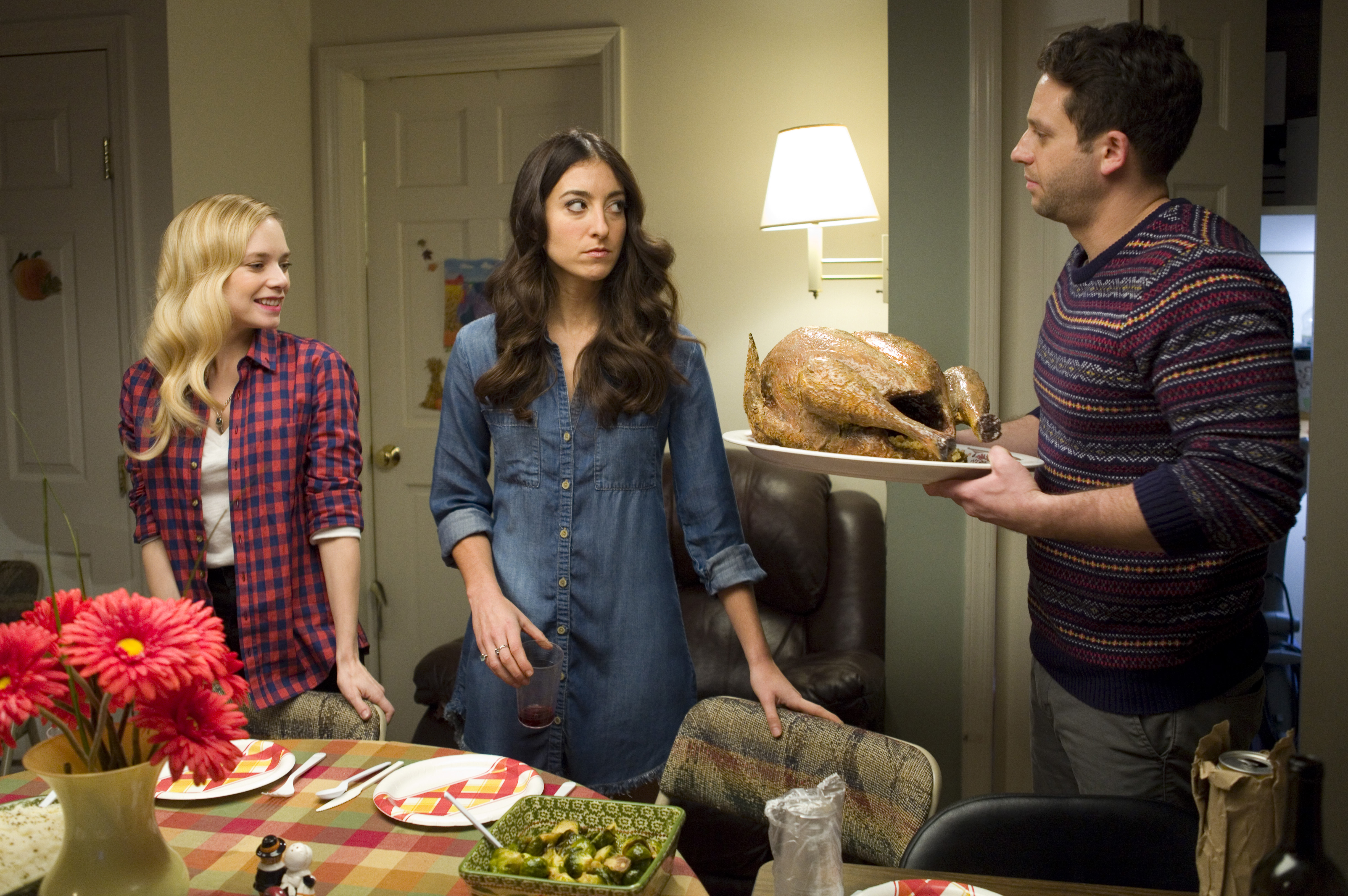 Jenna Laurenzo, Caitlin Mehner, and Davram Stiefler in Lez Bomb