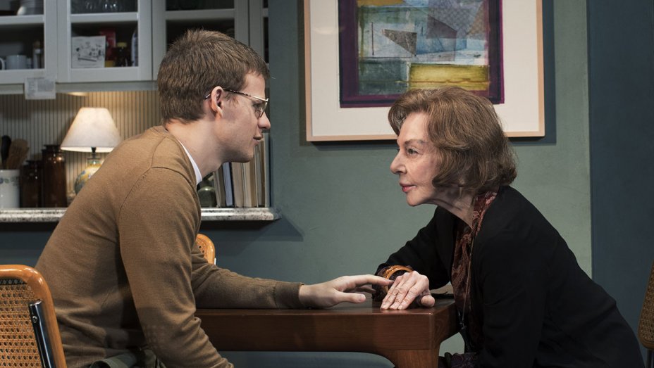 Lucas Hedges and Elaine May.