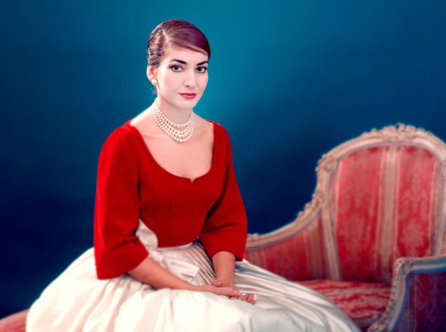 Ultimate diva Maria Callas in a rare moment of repose.