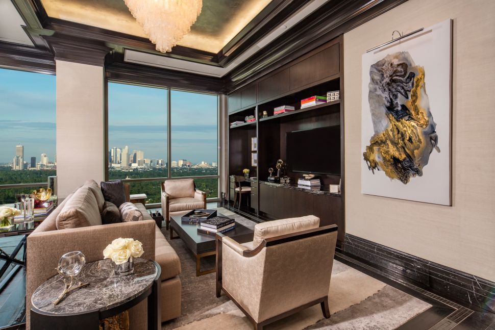 The Post Oak Hotel's Presidential Suite in Houston, Texas.