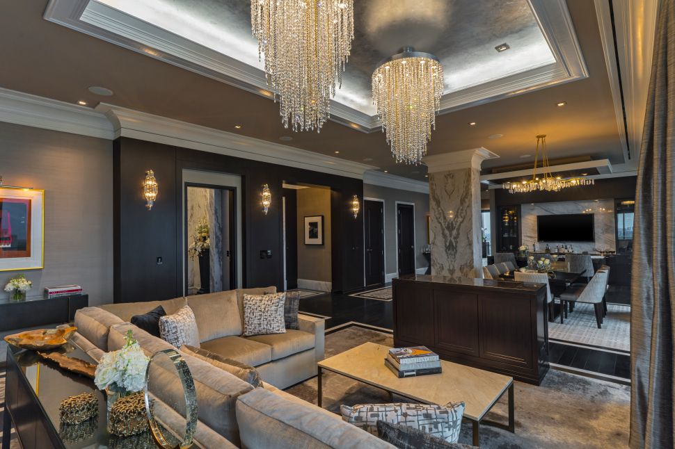 Presidential Suite at the Post Oak Hotel in Houston, Texas.