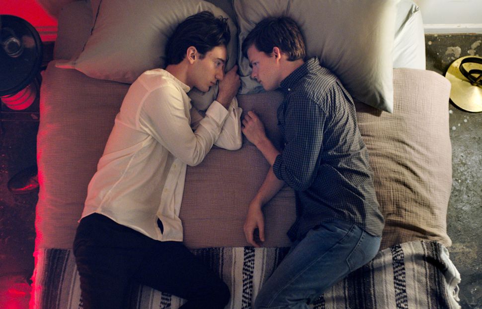Theodore Pellerin and Lucas Hedges in Boy Erased.