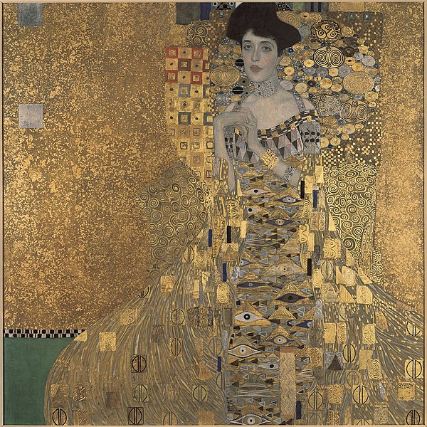 Gustav Klimt's Portrait of Adele Bloch Bauer I, 1907, which was involved in one of the most high-profile and protracted restitution disputes.