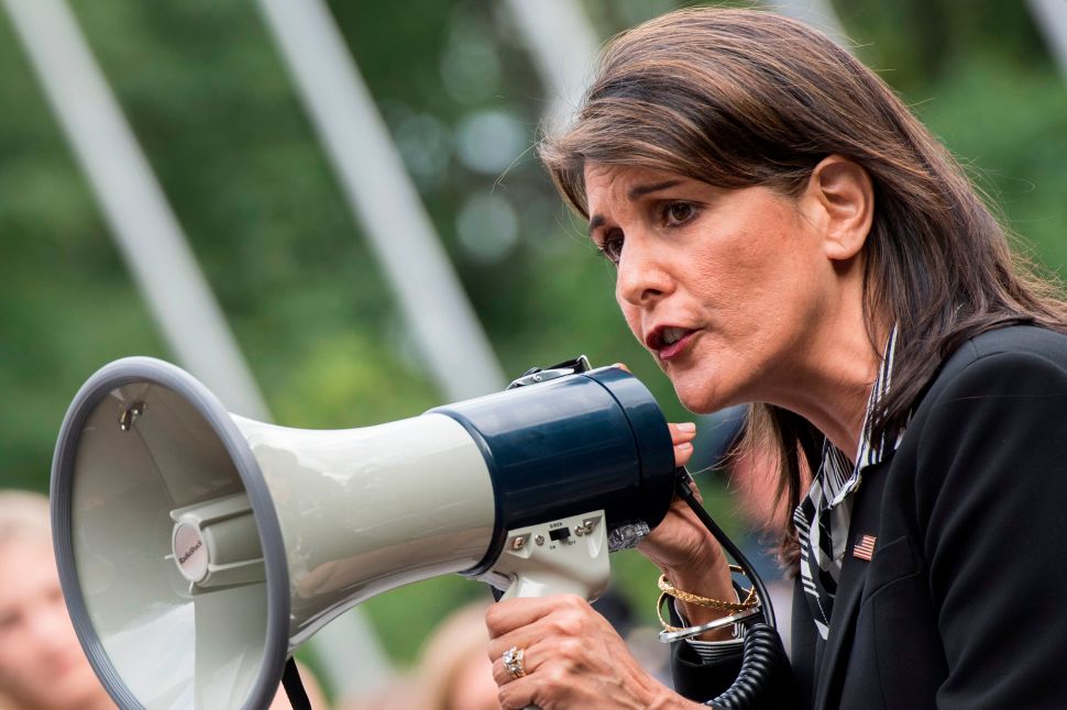 U.S. Ambassador to the United Nations Nikki Haley.