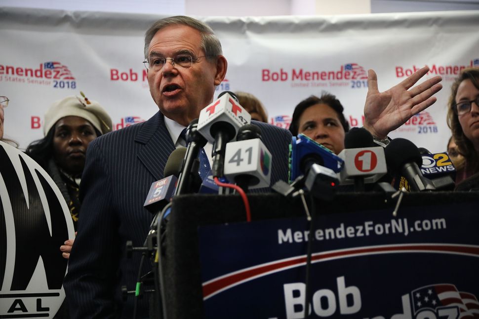 Senator Robert Menendez has been re-elected.