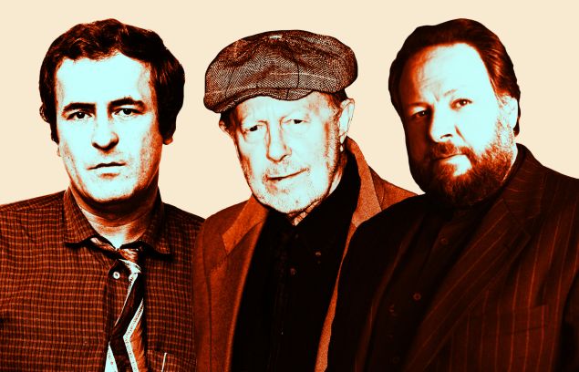 Bernardo Bertolucci, Nicolas Roeg and Ricky Jay.