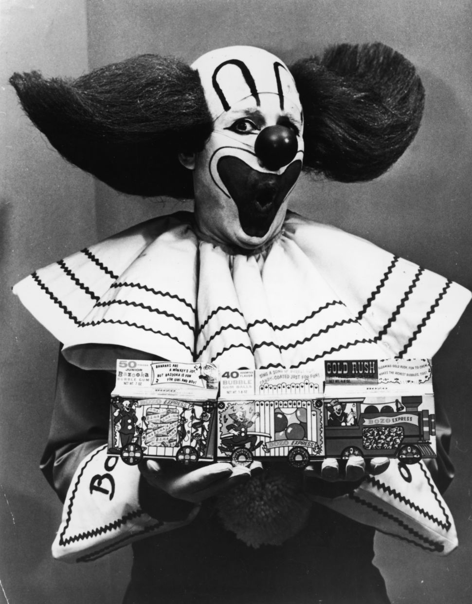 Frank Avruch dressed as Bozo the Clown in 1965.