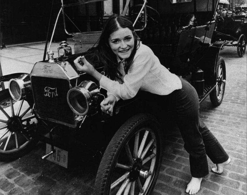 Margot Kidder on the set of 'Gaily, Gaily' on 15th January 1969.