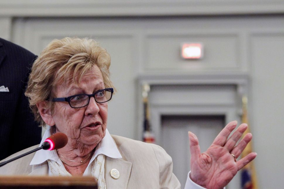 New Jersey Senate Majority Leader Loretta Weinberg.