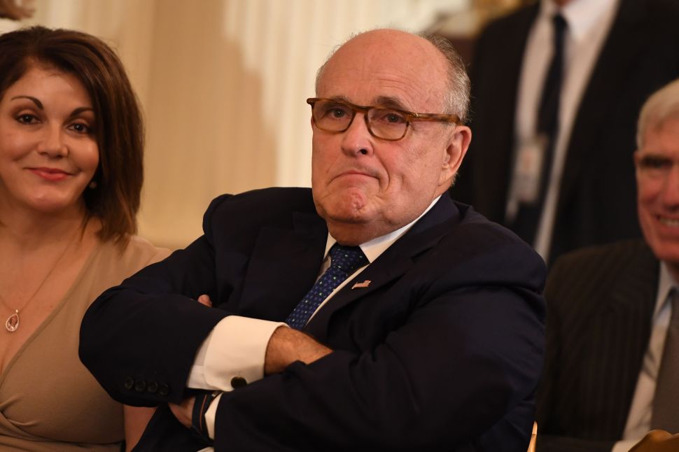 Lawyer of the U.S. president Rudy Giuliani.