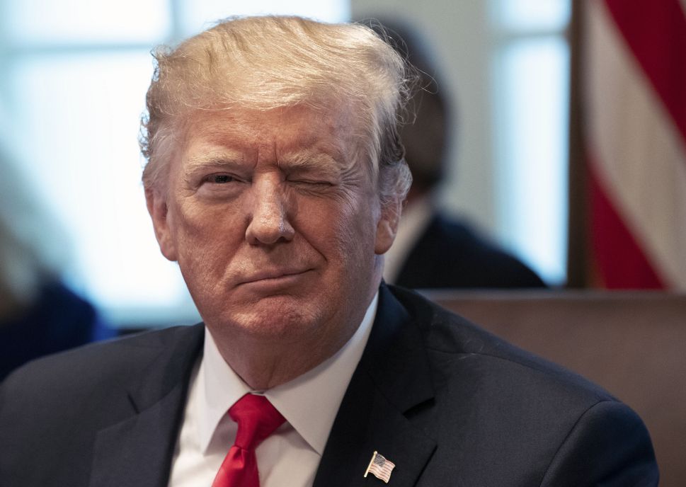 U.S. President Donald Trump chairs a Cabinet meeting at the White House in Washington, DC, on January 2, 2019.