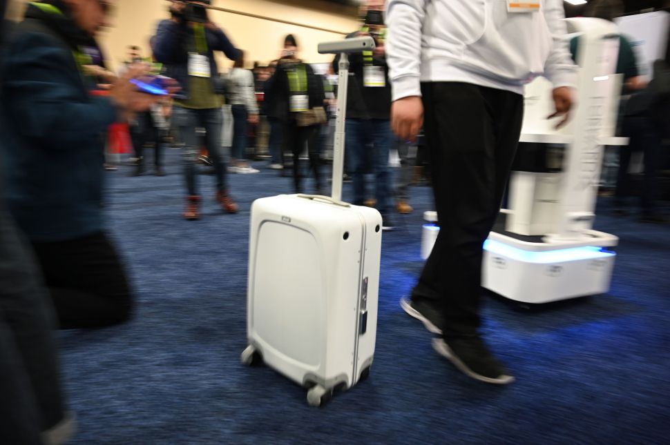 Ovis suitcase by ForwardX Robotics.