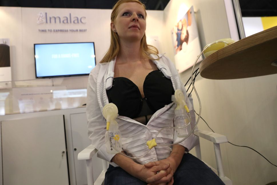 Imalac Nurture nursing and pumping bra comes with attachable massage cups.