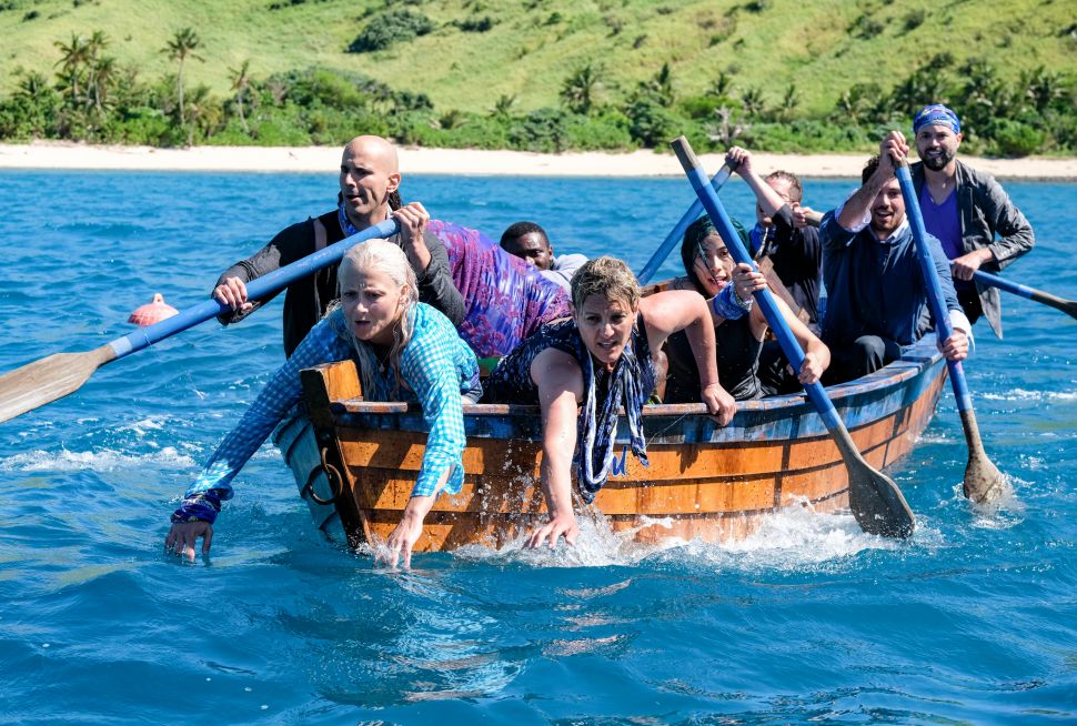 Contestants Dan "Wardog" Dasilva, Kelly Wentworth, Reem Daly, Wendy Diaz, Chris Underwood and David Wright on the premiere of CBS' 'Survivor: Edge of Extinction.'