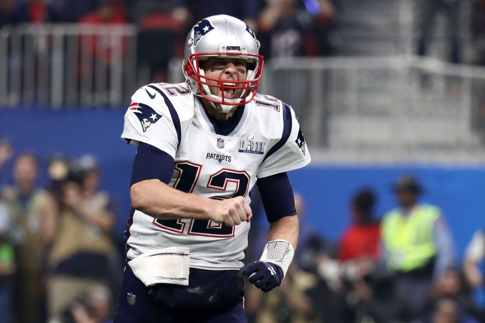Super Bowl Ratings Patriots Rams Tom Brady CBS
