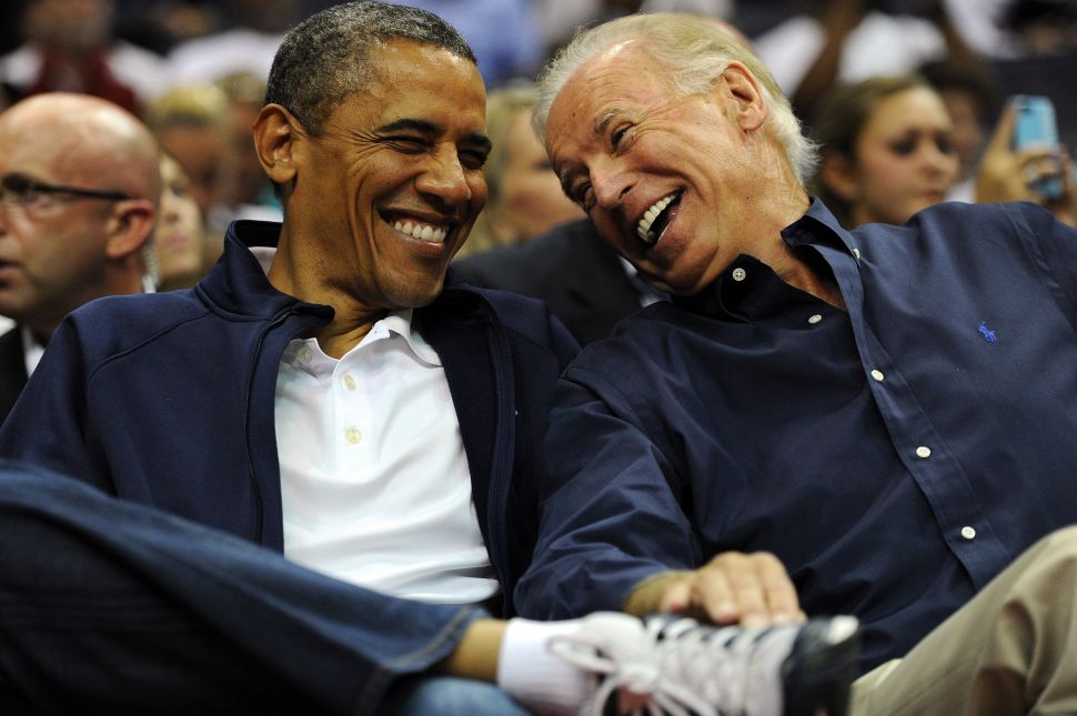 Former U.S. President Barack Obama and former Vice President Joe Biden.