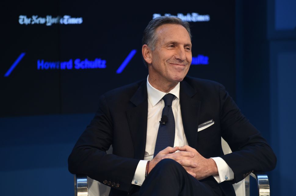 Chairman and CEO of Starbucks Howard Schultz