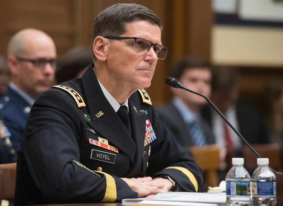 U.S. Army General Joseph Votel, commander of the U.S. Central Command.