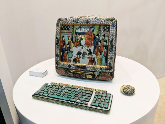 Porcelain iMac by Chinese ceramicist Ma Jun.