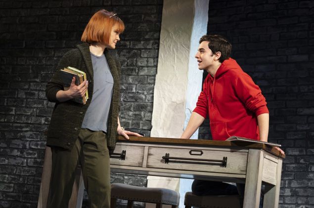 Kate Baldwin and Kyle McArthur in Superhero.