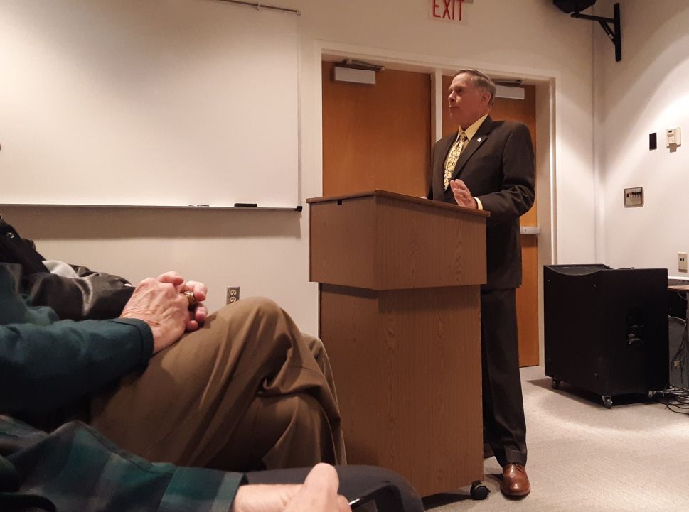 General John Jumper speaks at LaGrange College.