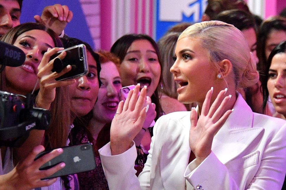 Kylie Jenner attends the 2018 MTV Video Music Awards at Radio City Music Hall on August 20, 2018 in New York City.