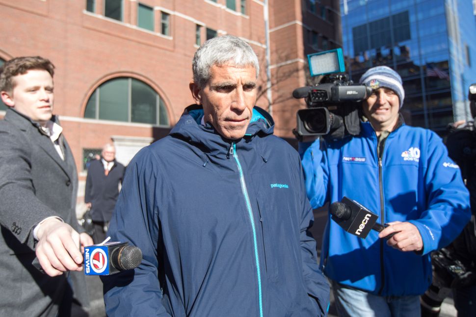 William "Rick" Singer leaves Boston Federal Court after being charged with racketeering conspiracy, money laundering conspiracy, conspiracy to defraud the United States, and obstruction of justice on March 12, 2019 in Boston, Massachusetts. 