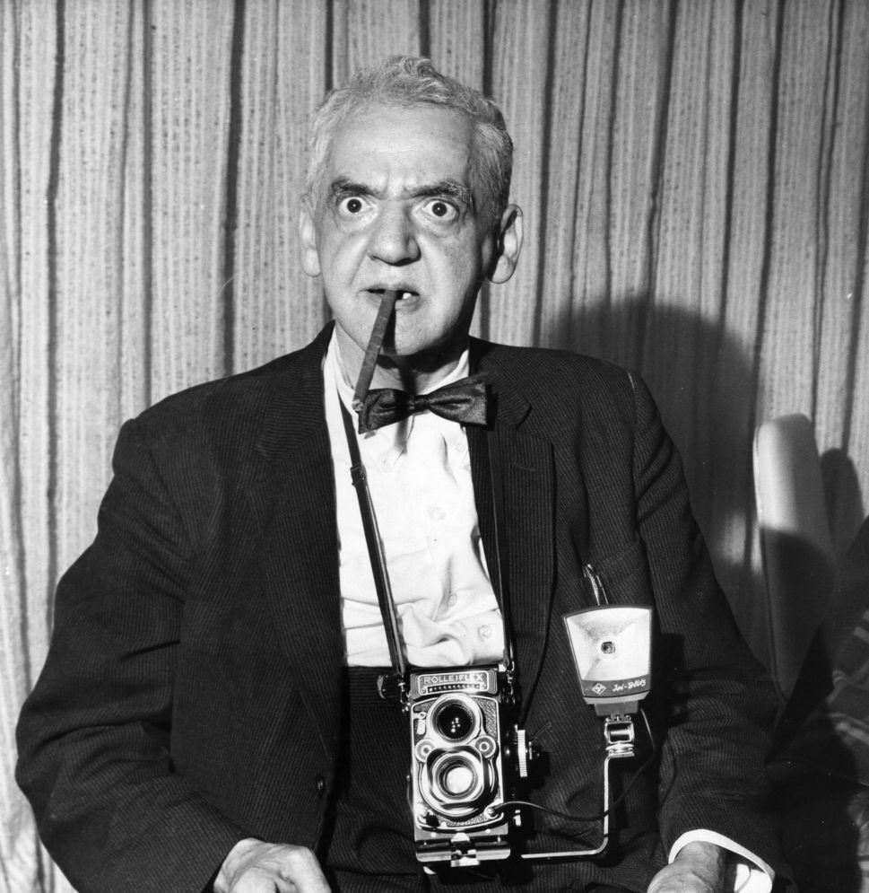 American photographer Weegee (1899 - 1969).