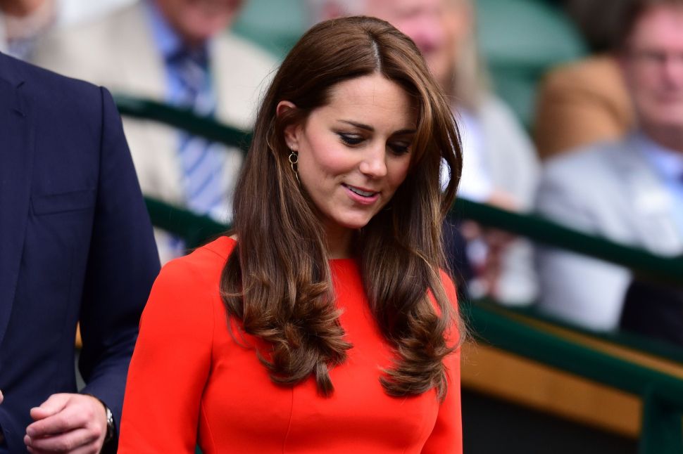 Kate Middleton in a L.K. Bennett dress.