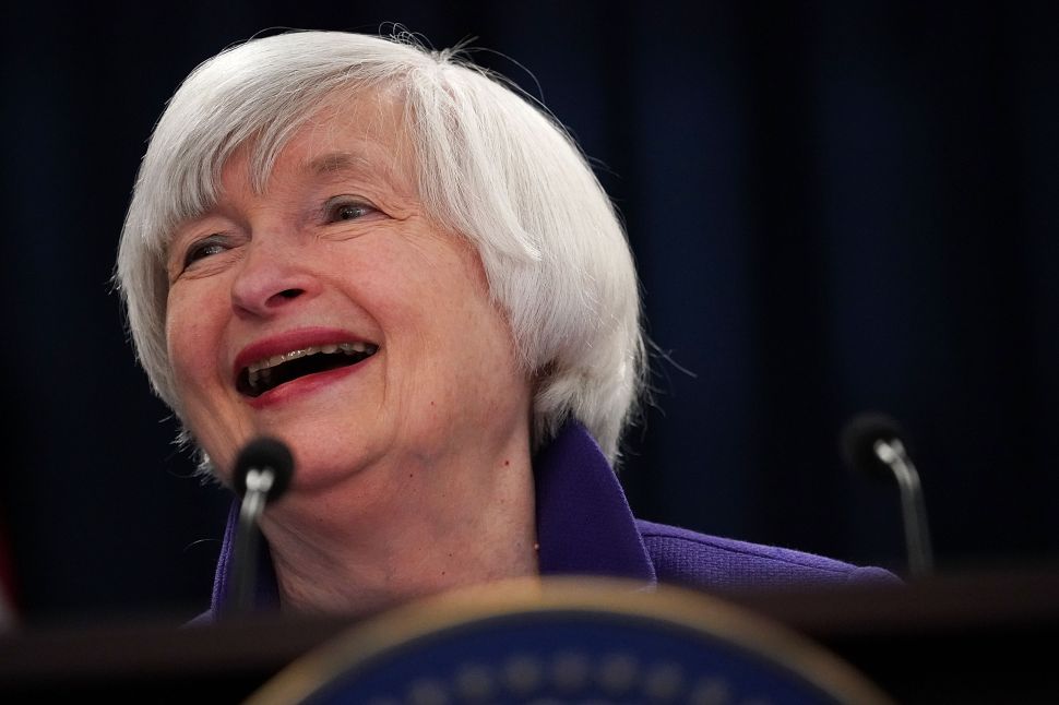 Janet Yellen led the Federal Reserve from 2014 to 2018.