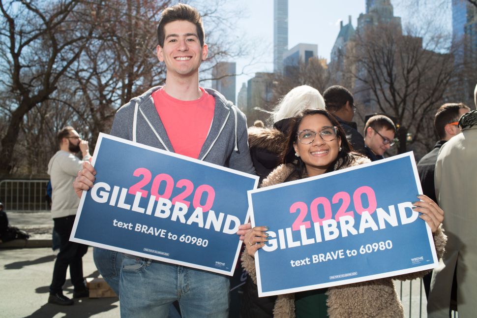at the kickoff for Kirsten Gillibrand's Presidential Candidacy in New York on March 24, 2019.