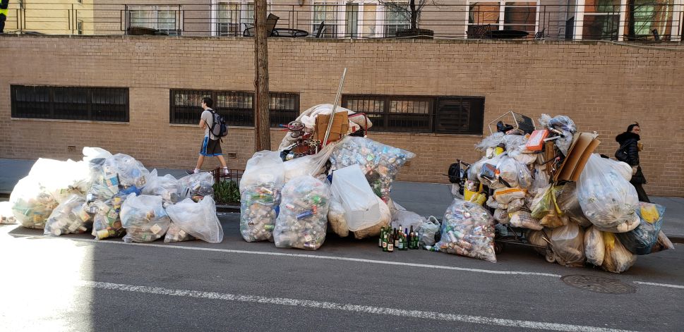 New York City's streets are drowning in garbage.