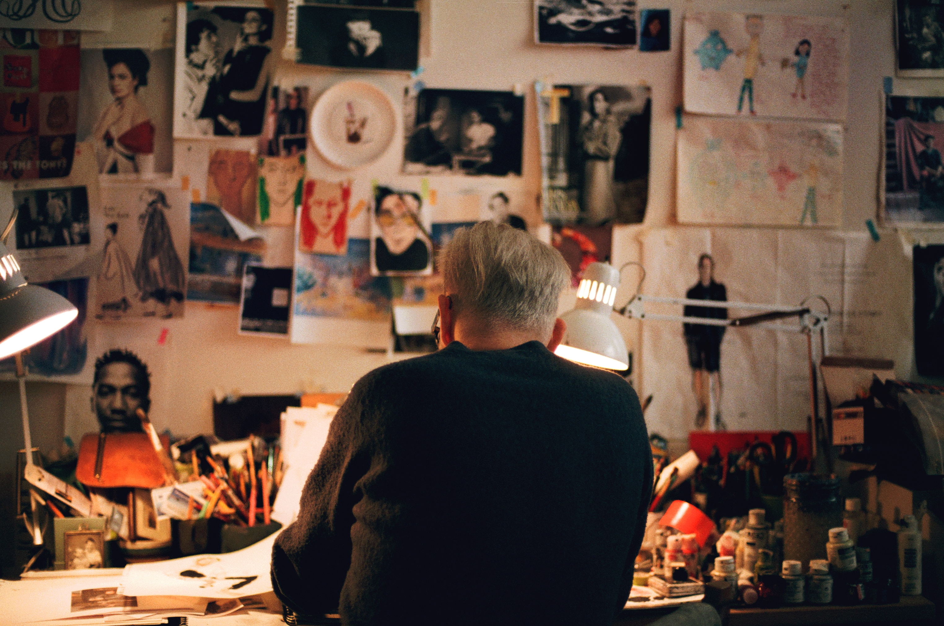 Richard Haines in his studio.